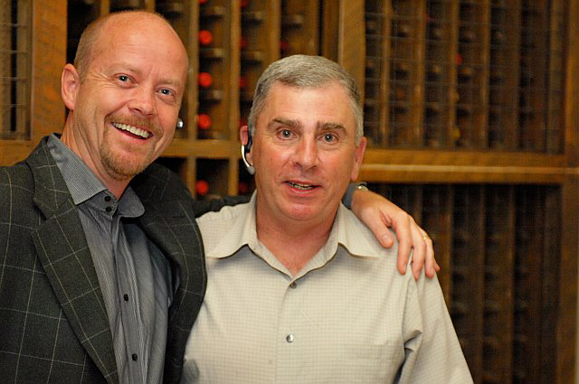 Mike Faith (CEO, Headsets.com) and General John Abizaid, who is trying the Plantronics Plantronics Voyager 510 Bluetooth Headset 